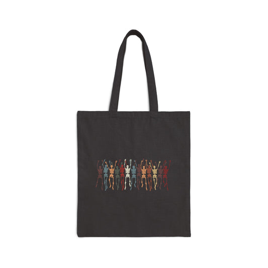 Dancing Skeletons Canvas Tote Bag