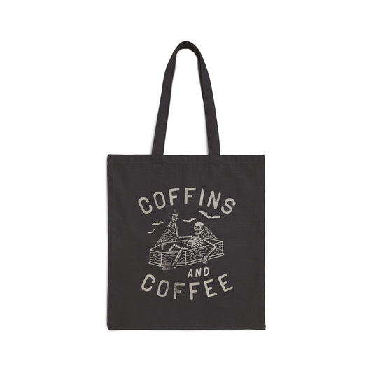 Coffins & Coffee Canvas Tote Bag