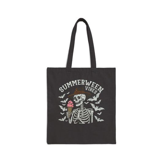 Summerween Vibes Canvas Tote Bag