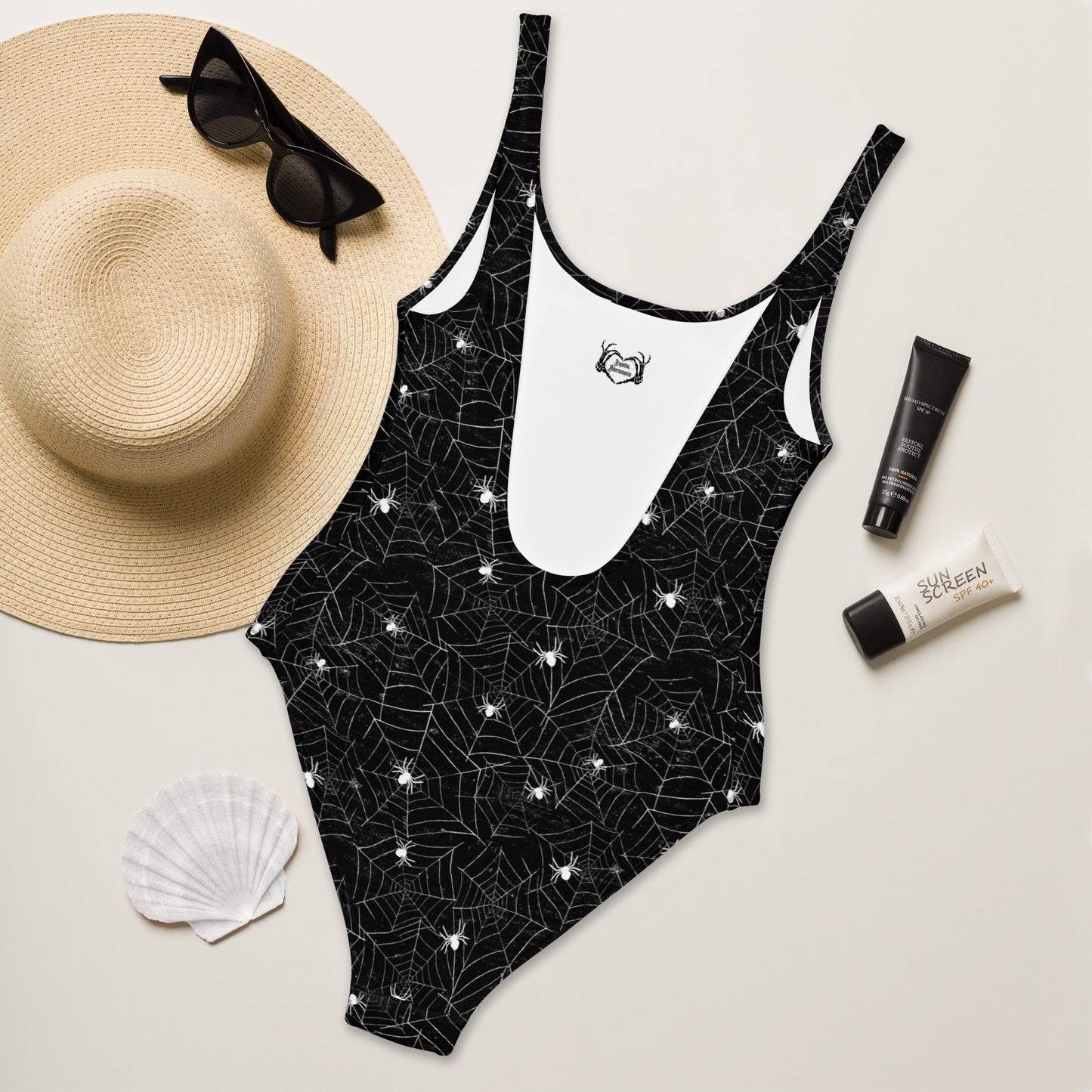 Spiders and Webs One-Piece Swimsuit