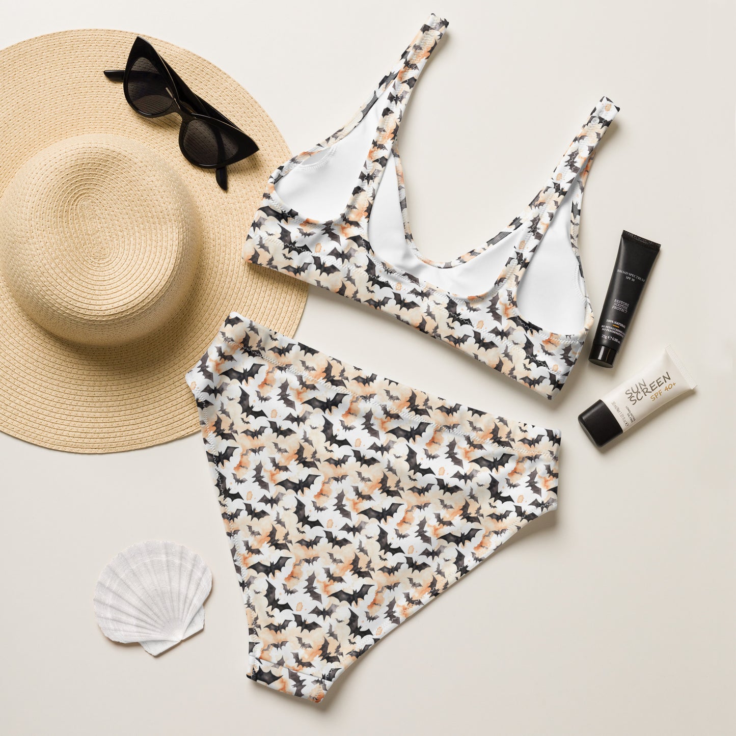 Batty high-waisted bikini