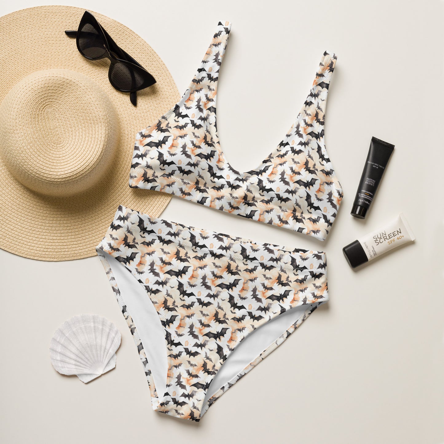 Batty high-waisted bikini