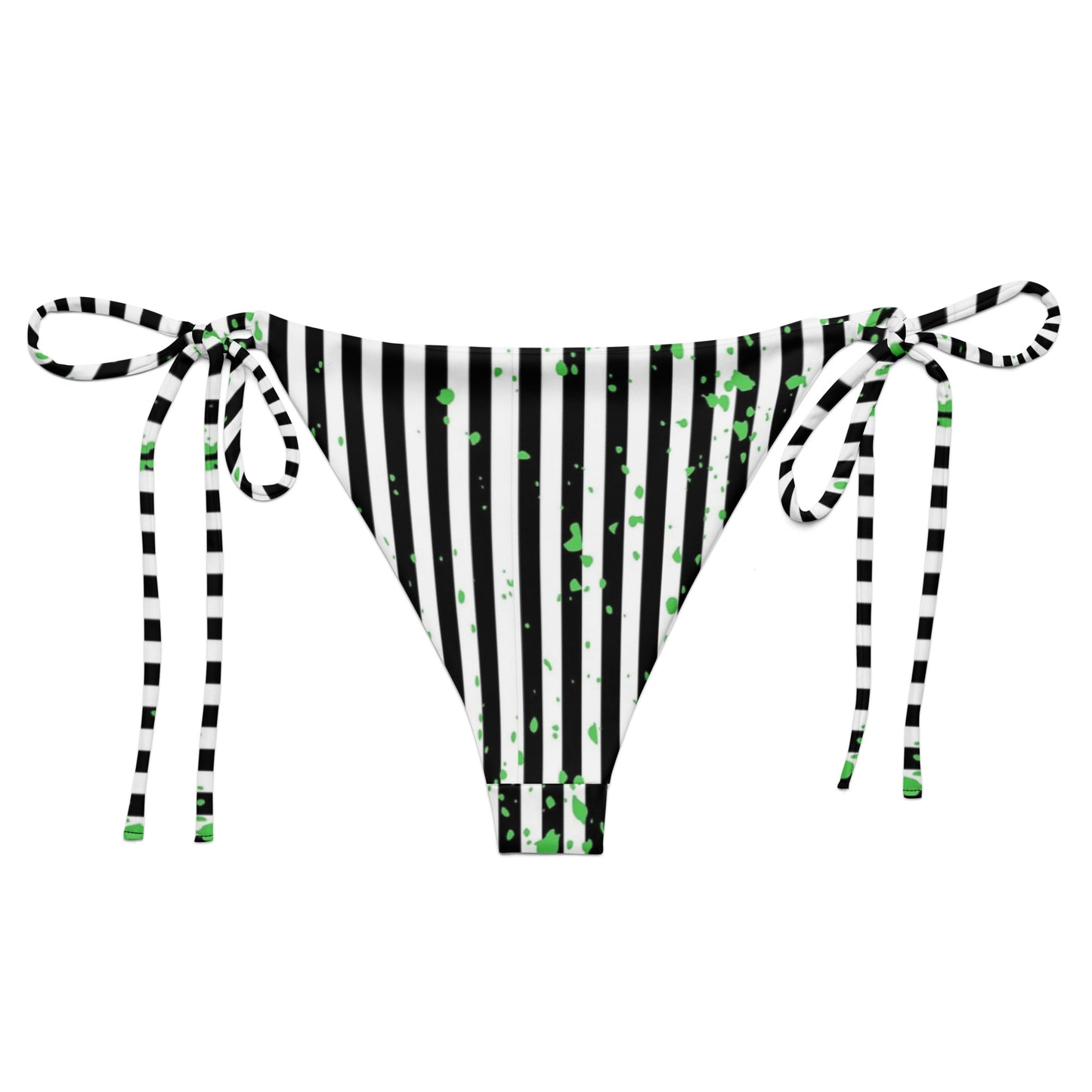beetlejuice inspired string bikini bottom