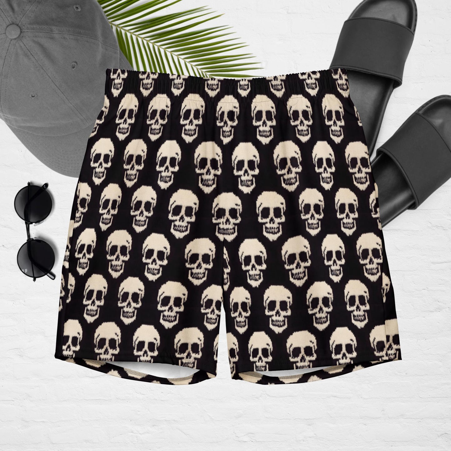 Skull swim trunks