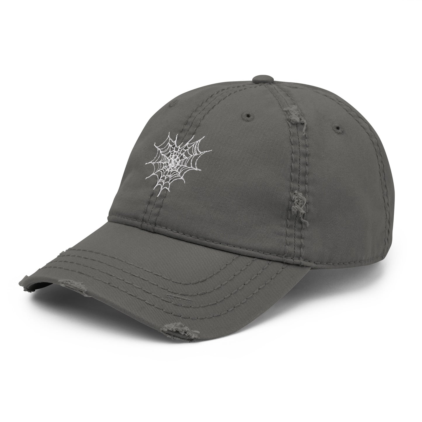 Spiderweb Love Distressed Hat