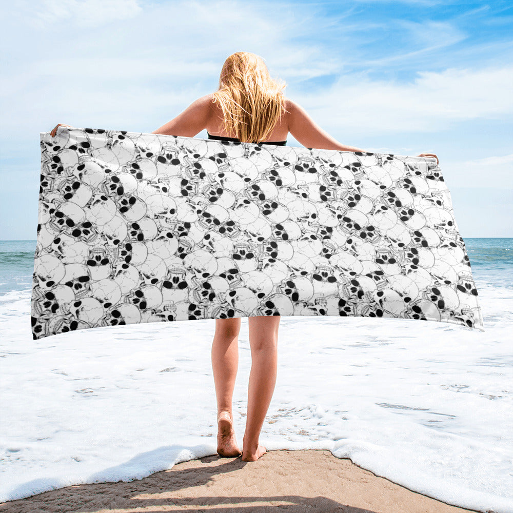 Skull Beach Towel