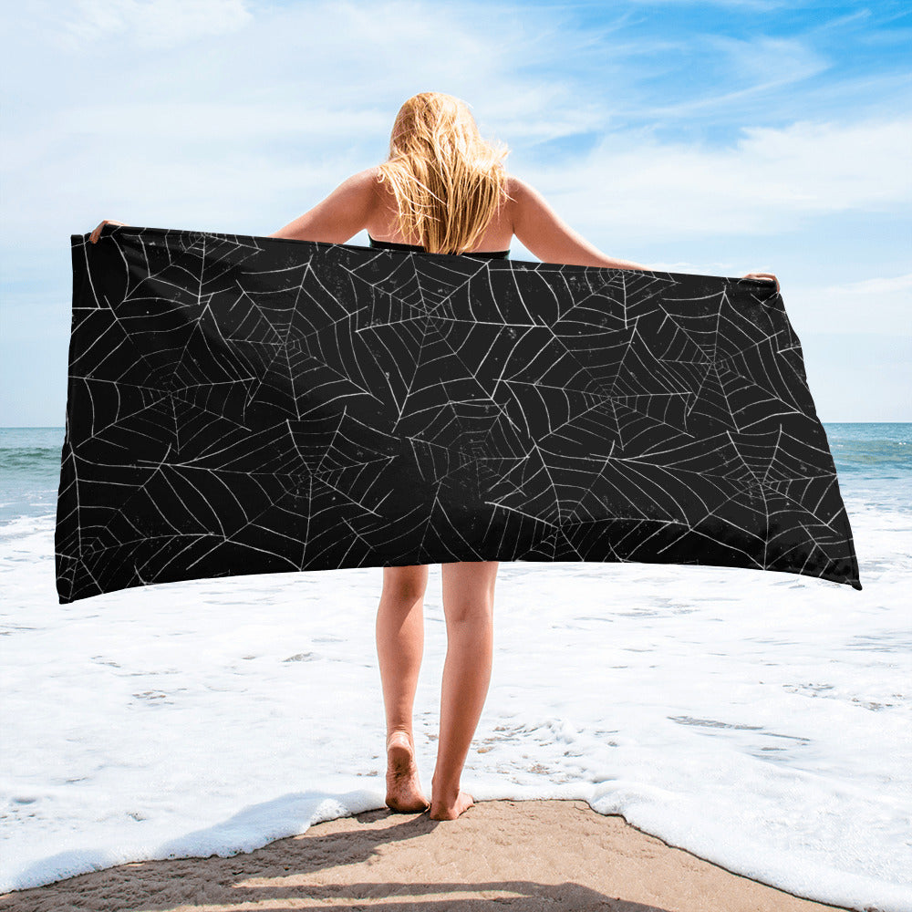 Spiderweb Beach Towel