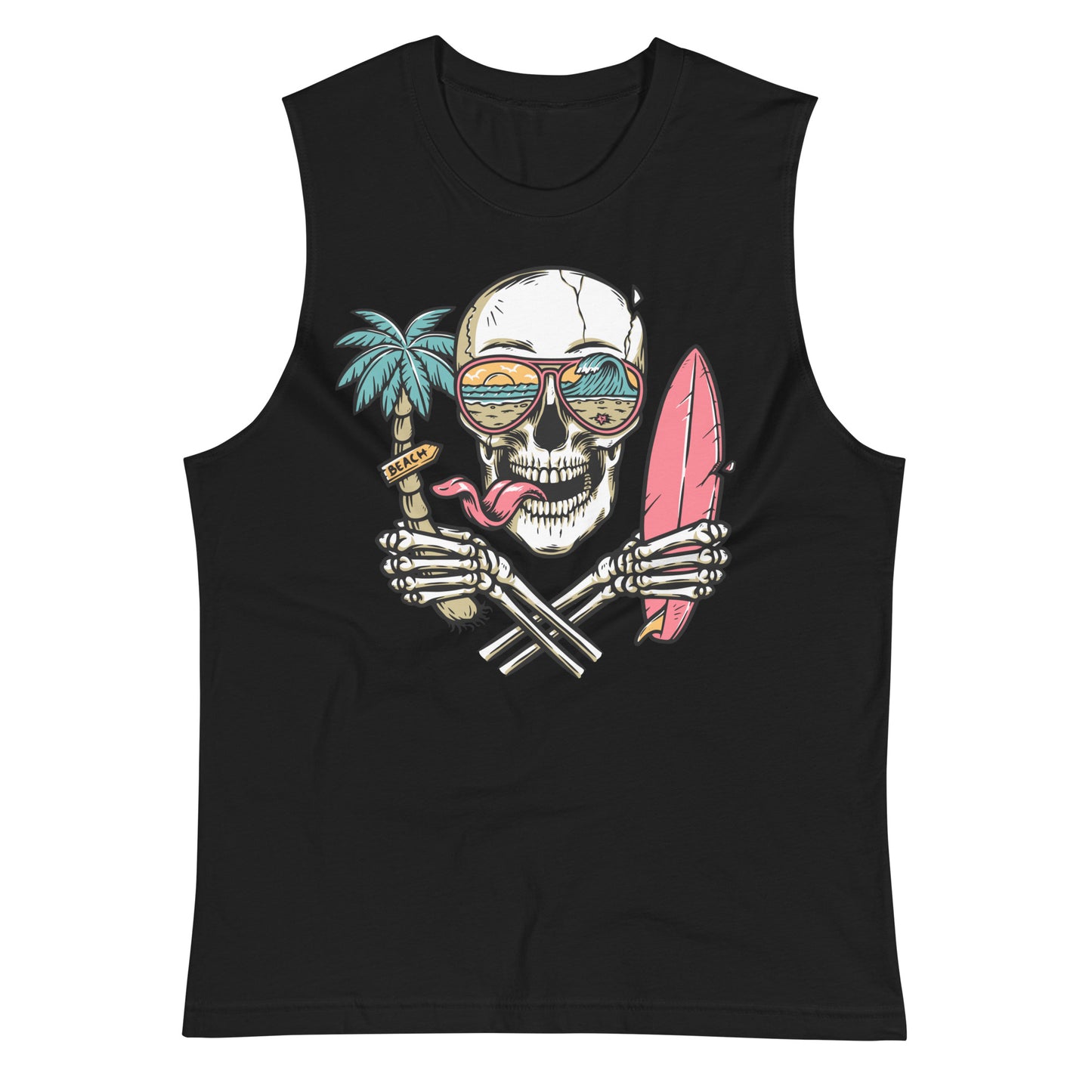 Surfer Skull Muscle Shirt