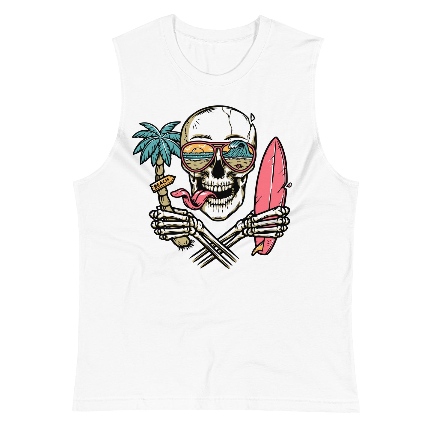Surfer Skull Muscle Shirt
