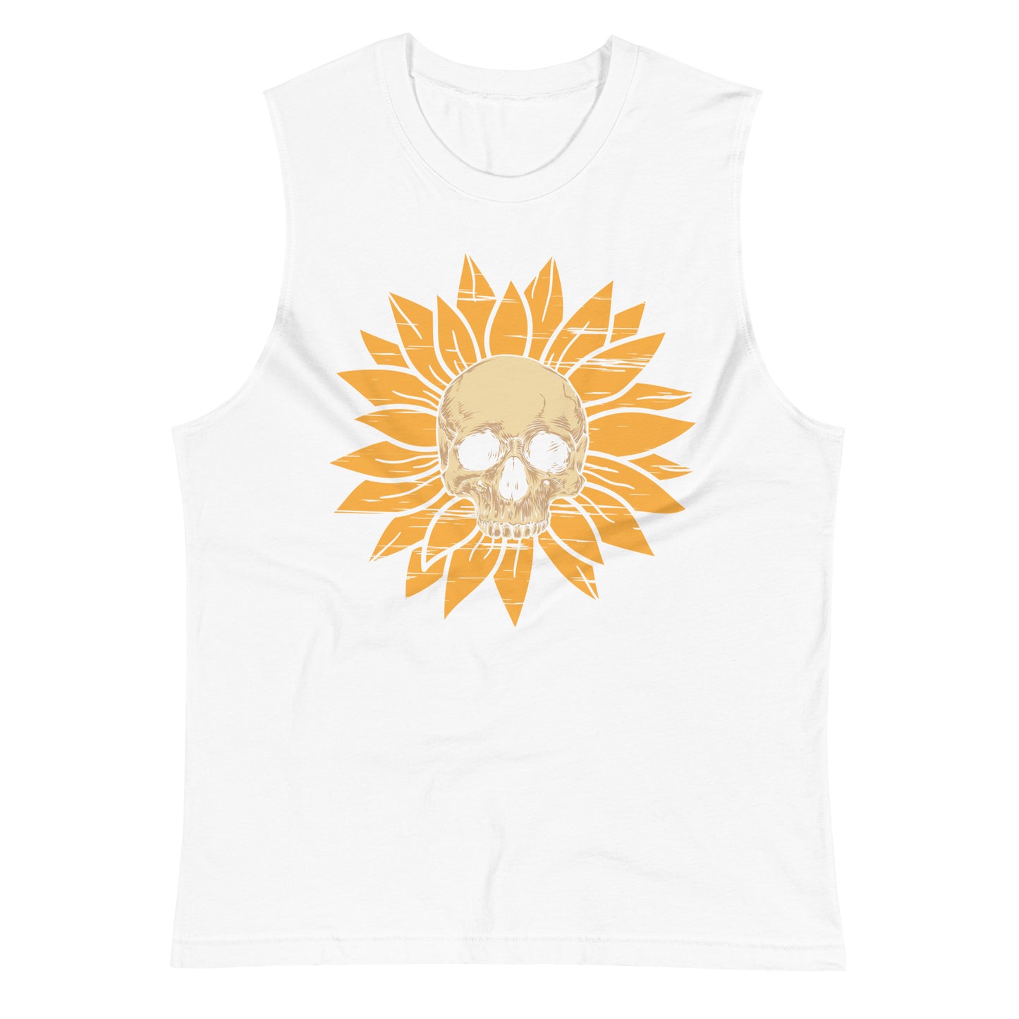 Sunflower Skull Muscle Shirt