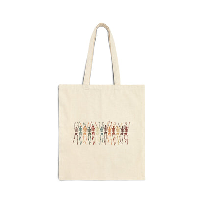 Dancing Skeletons Canvas Tote Bag