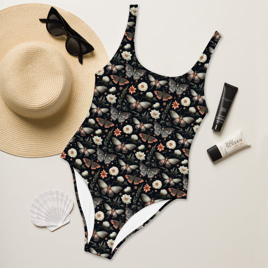 Night Moth One-Piece Swimsuit