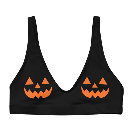 Jack-O-Lanterns bikini top