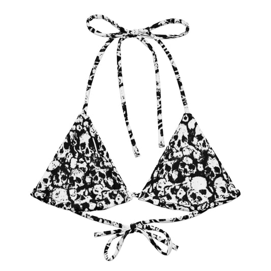 Skull string bikini top