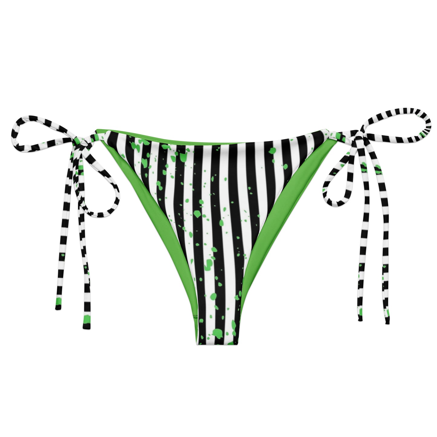 beetlejuice inspired string bikini bottom