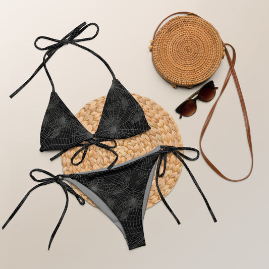 Black Spiderweb string bikini