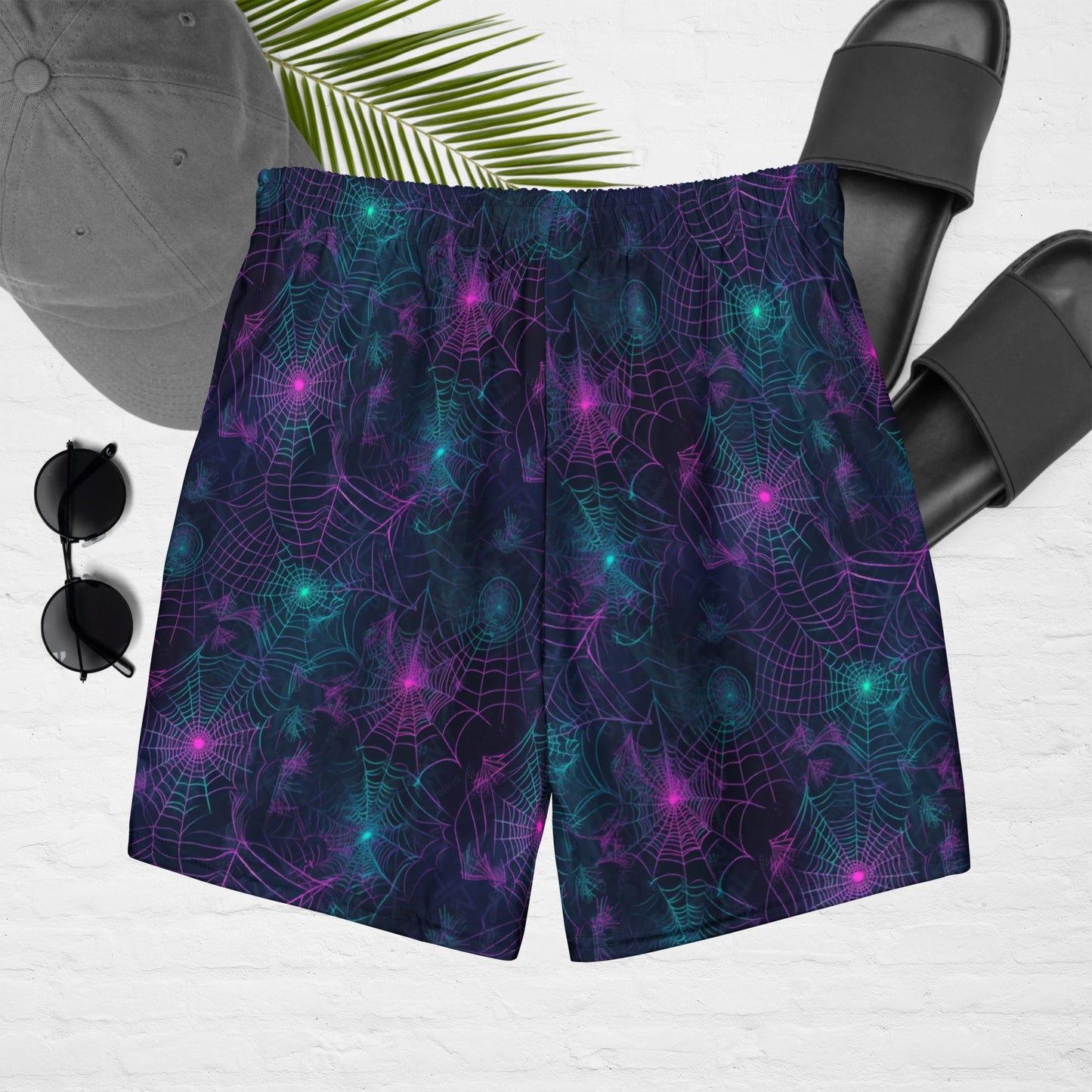 Neon Spiderweb swim trunks