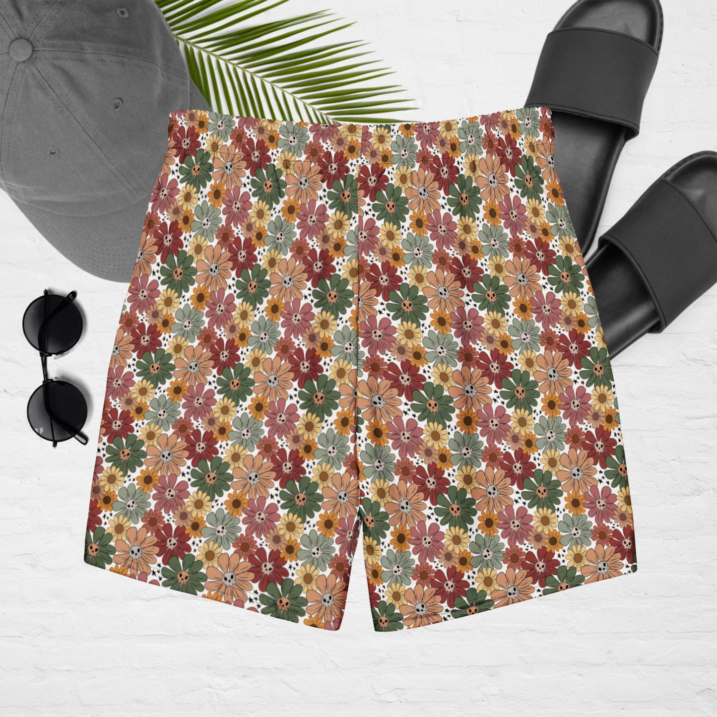 Spooky Spring Floral swim trunks