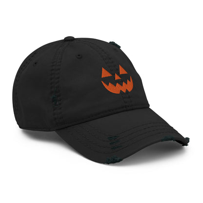 Jack-o-Lantern Distressed Hat