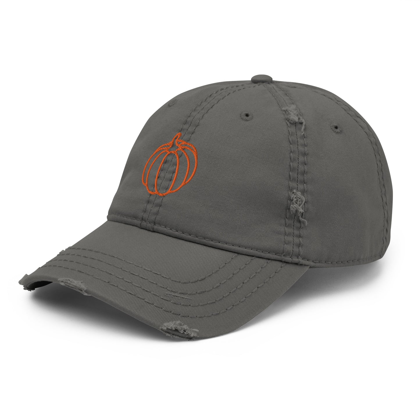 Pumpkin Distressed Hat