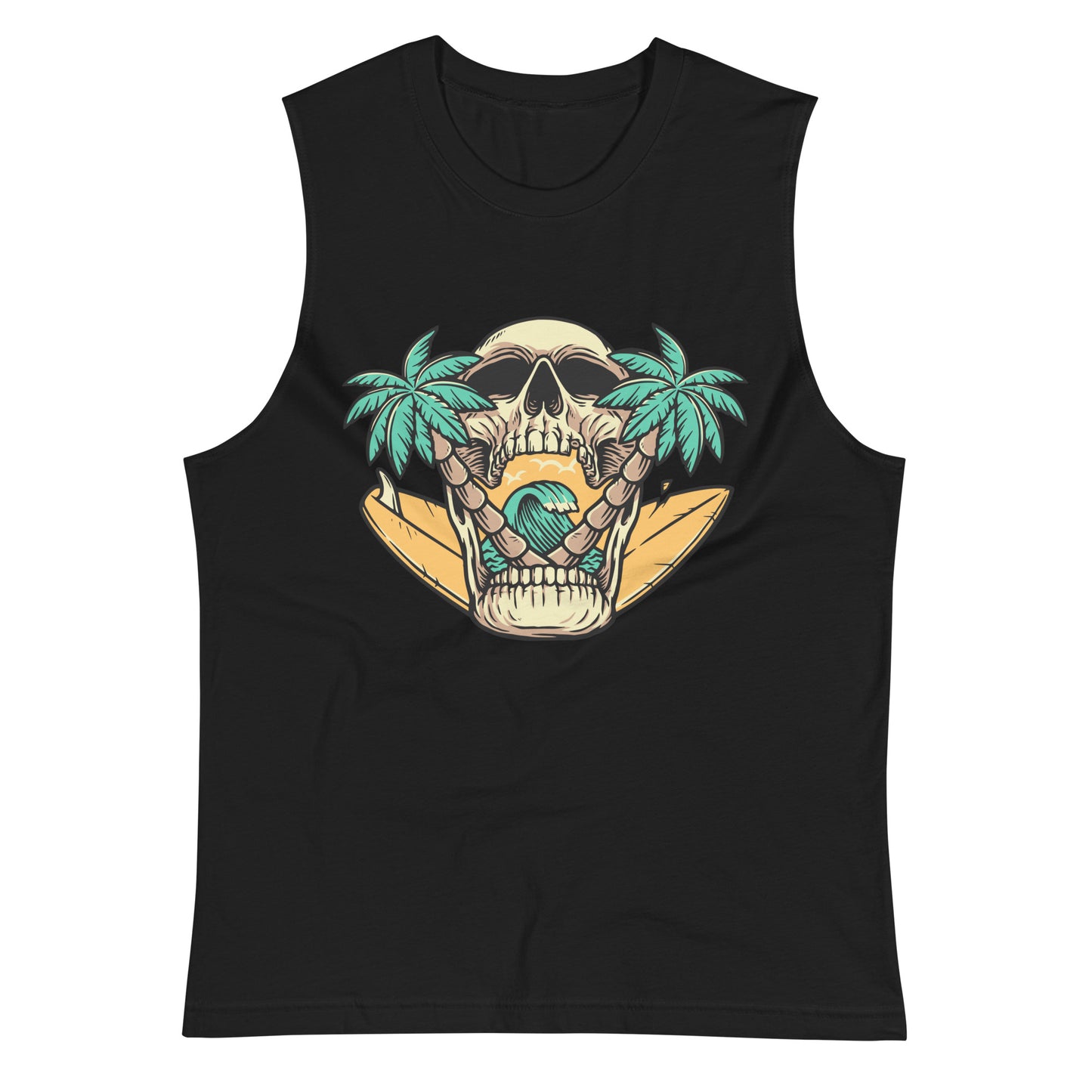 Surfer Skull Muscle Shirt