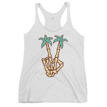 Peace Out Palm Trees Women's Racerback Tank