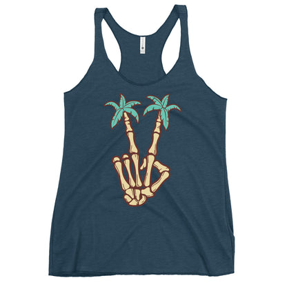 Peace Out Palm Trees Women's Racerback Tank