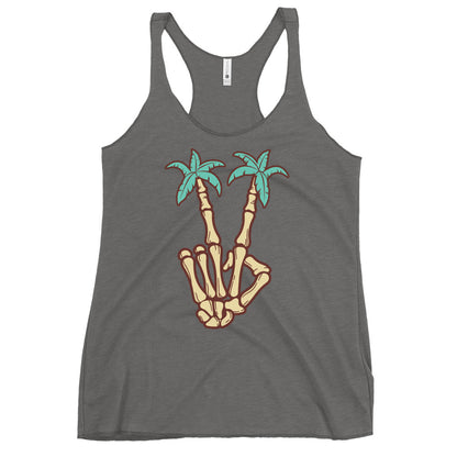 Peace Out Palm Trees Women's Racerback Tank