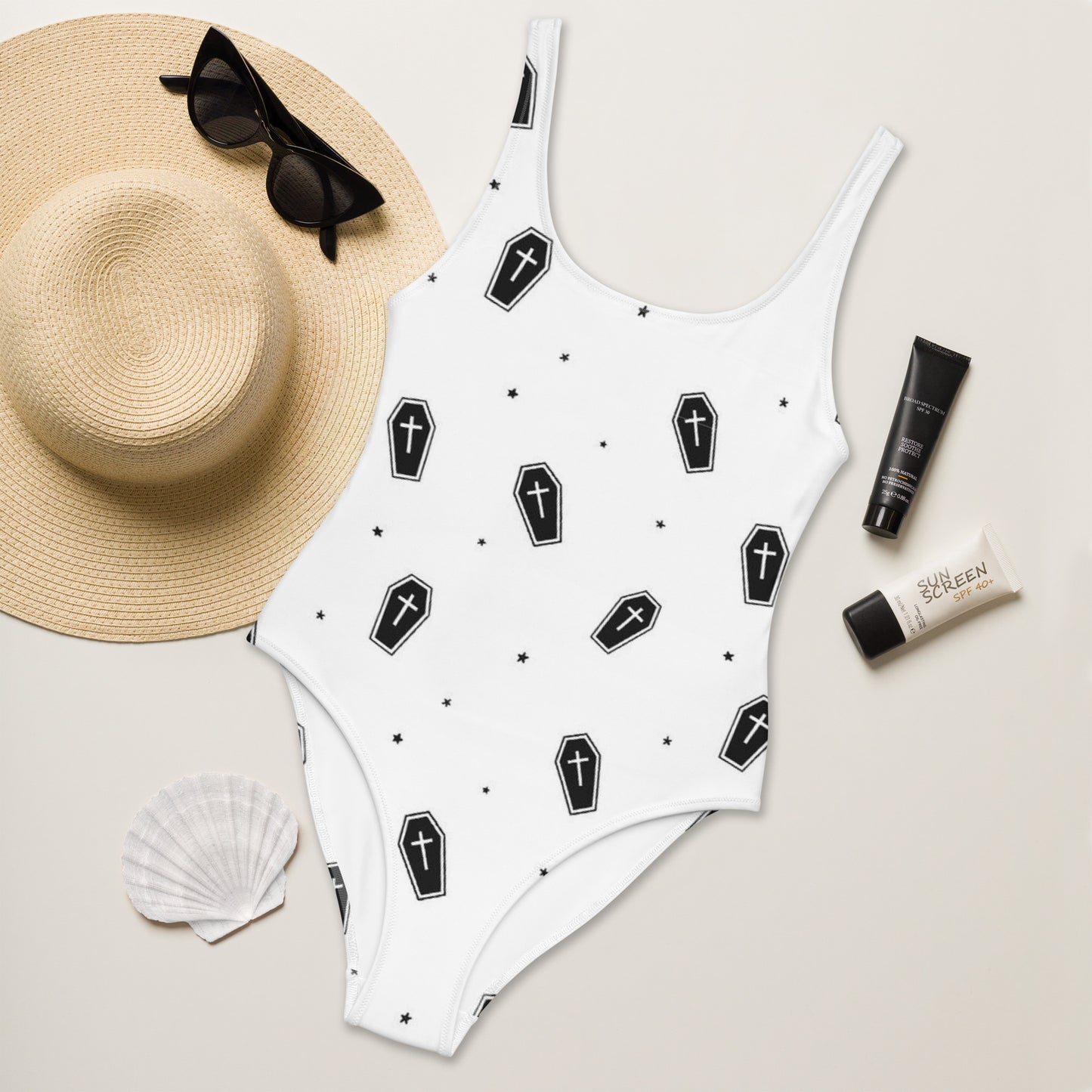 Coffin One-Piece Swimsuit