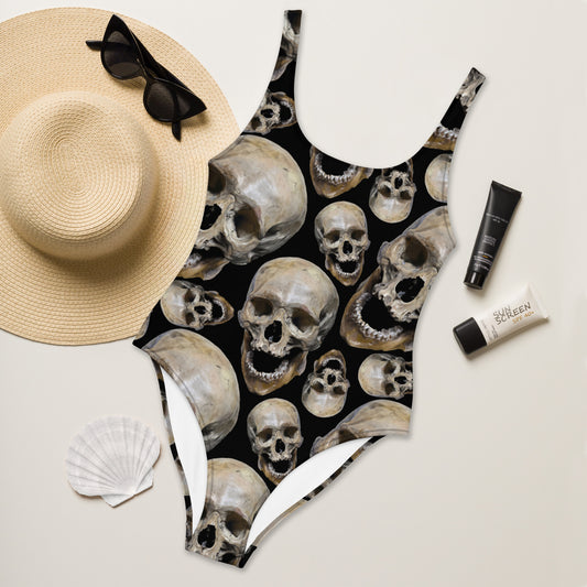 Skull One-Piece Swimsuit