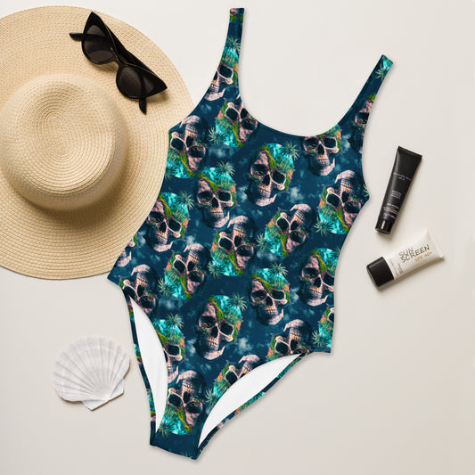 Island Skull One-Piece Swimsuit