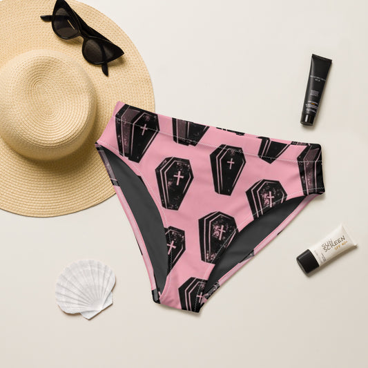 Coffin high-waisted bikini bottom