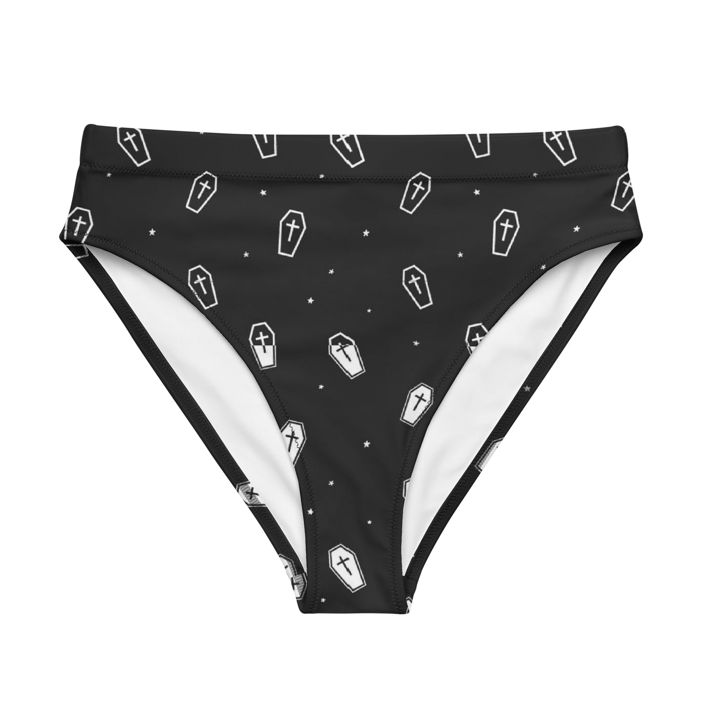 Coffin high-waisted bikini bottom