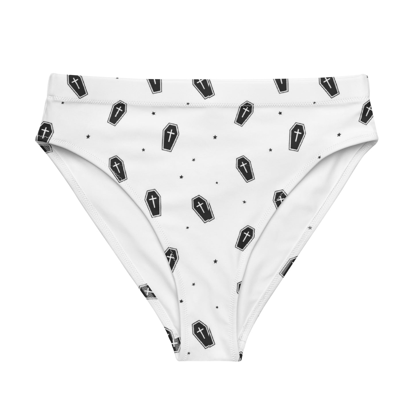 Coffin high-waisted bikini bottom