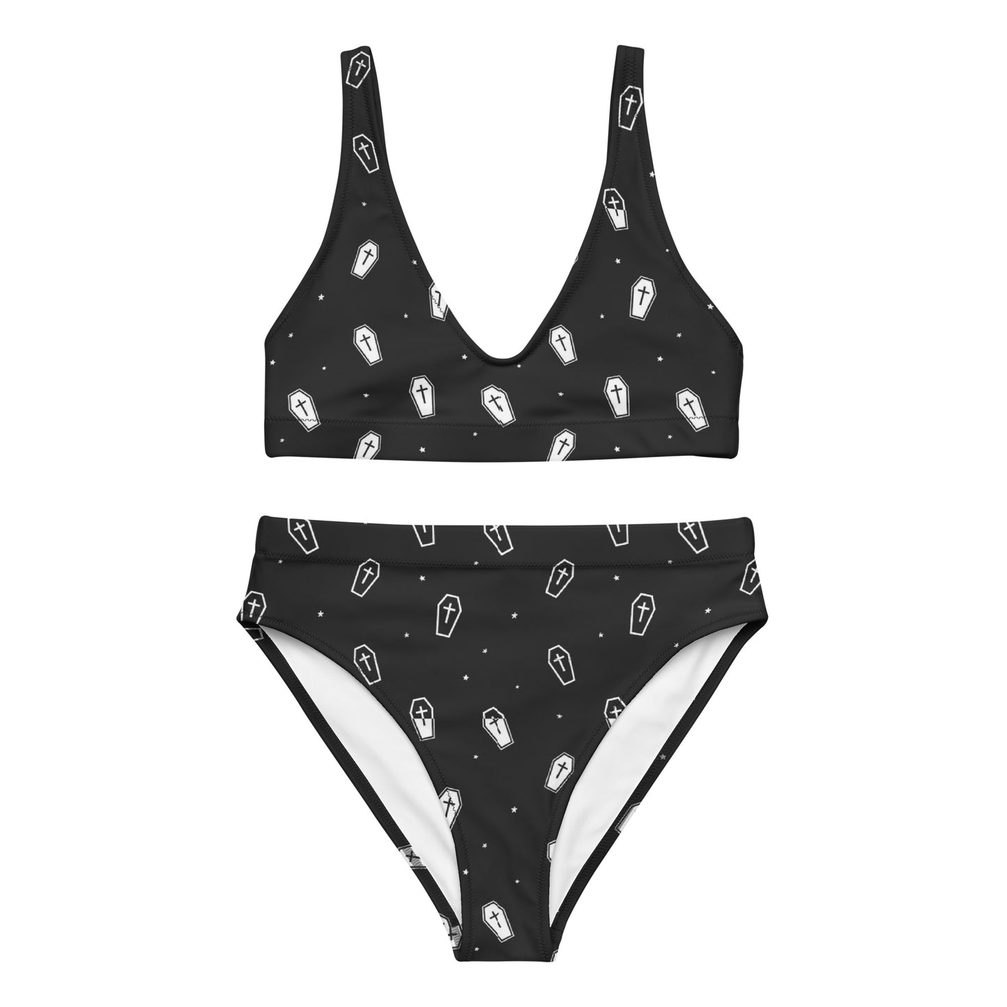 Coffin high-waisted bikini