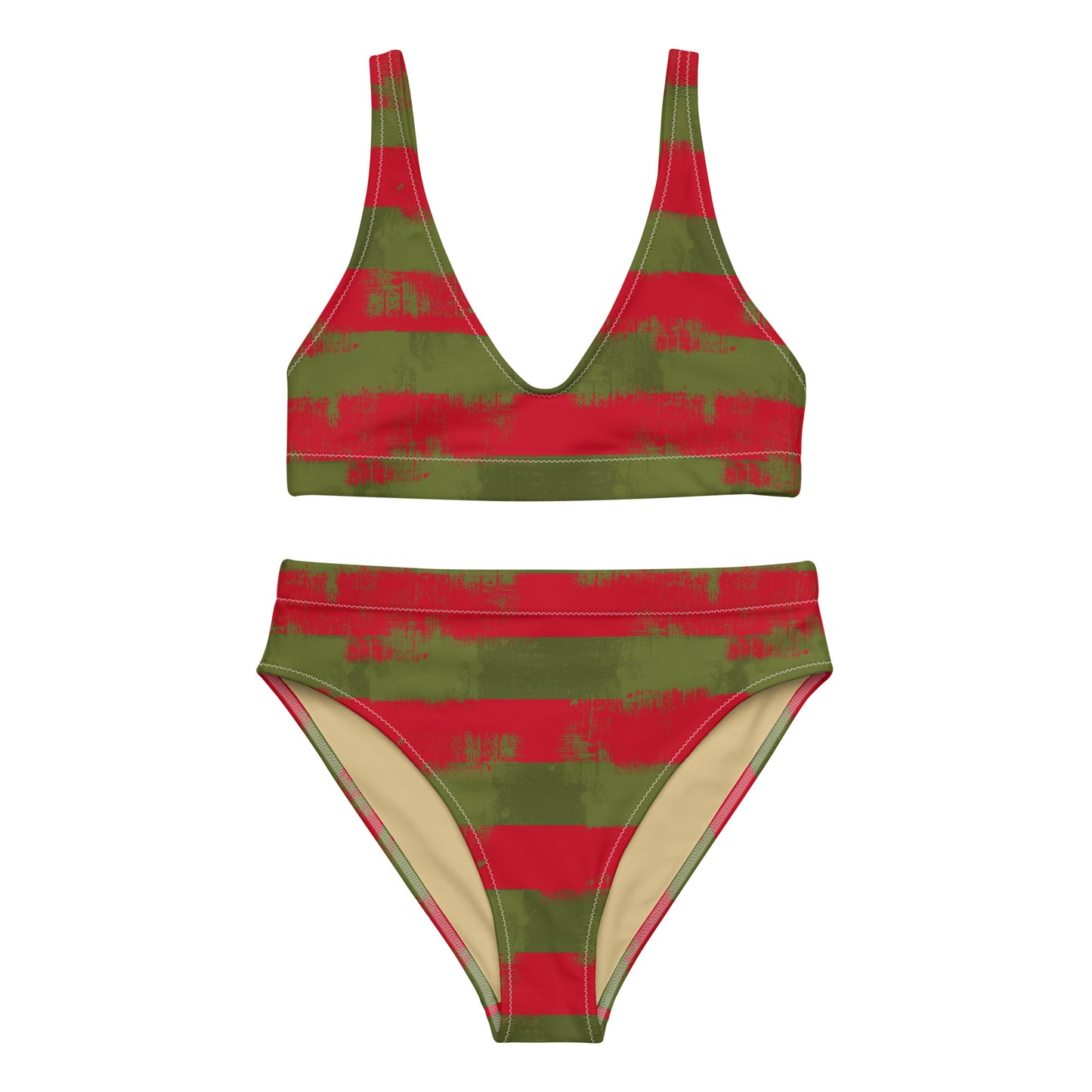 Freddy Krueger Inspired high-waisted bikini
