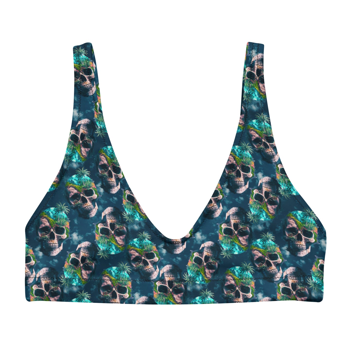 Island Skull padded bikini top