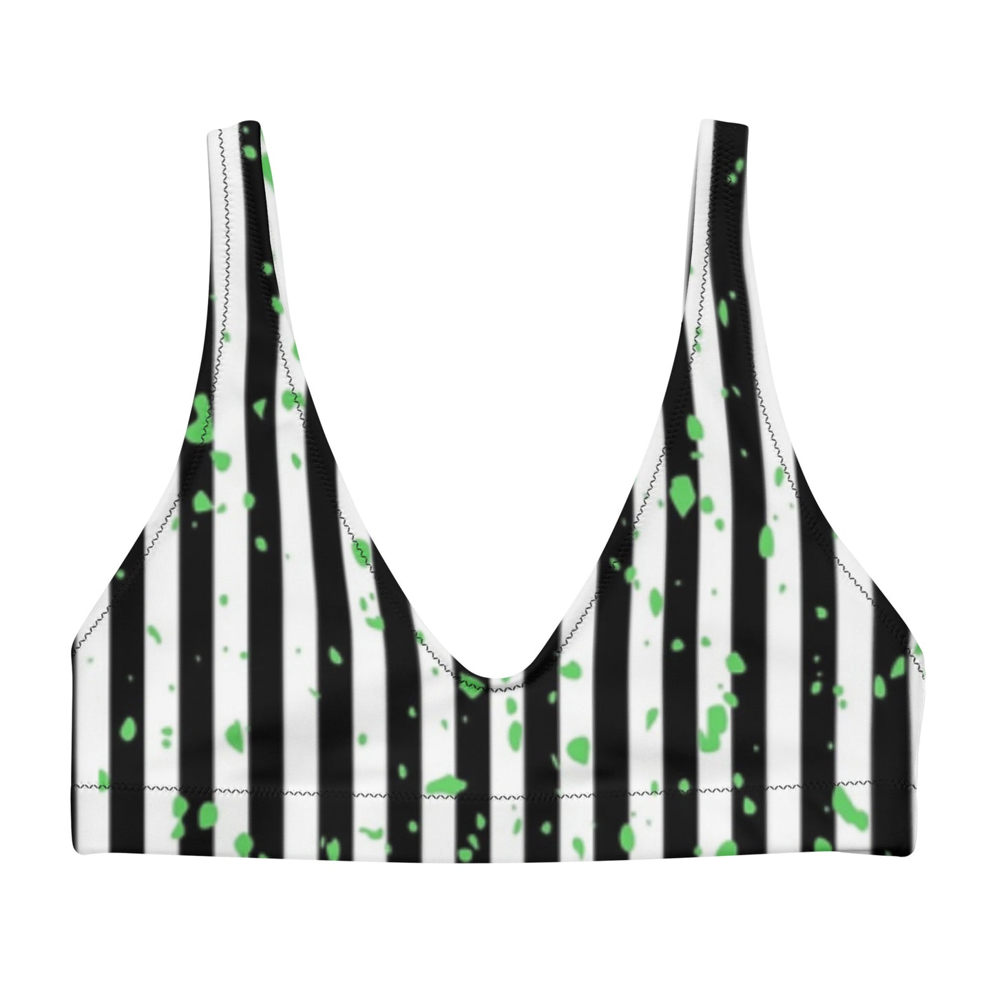 Beetlejuice Inspired padded bikini top