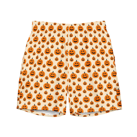 Jack-O-Lantern swim trunks